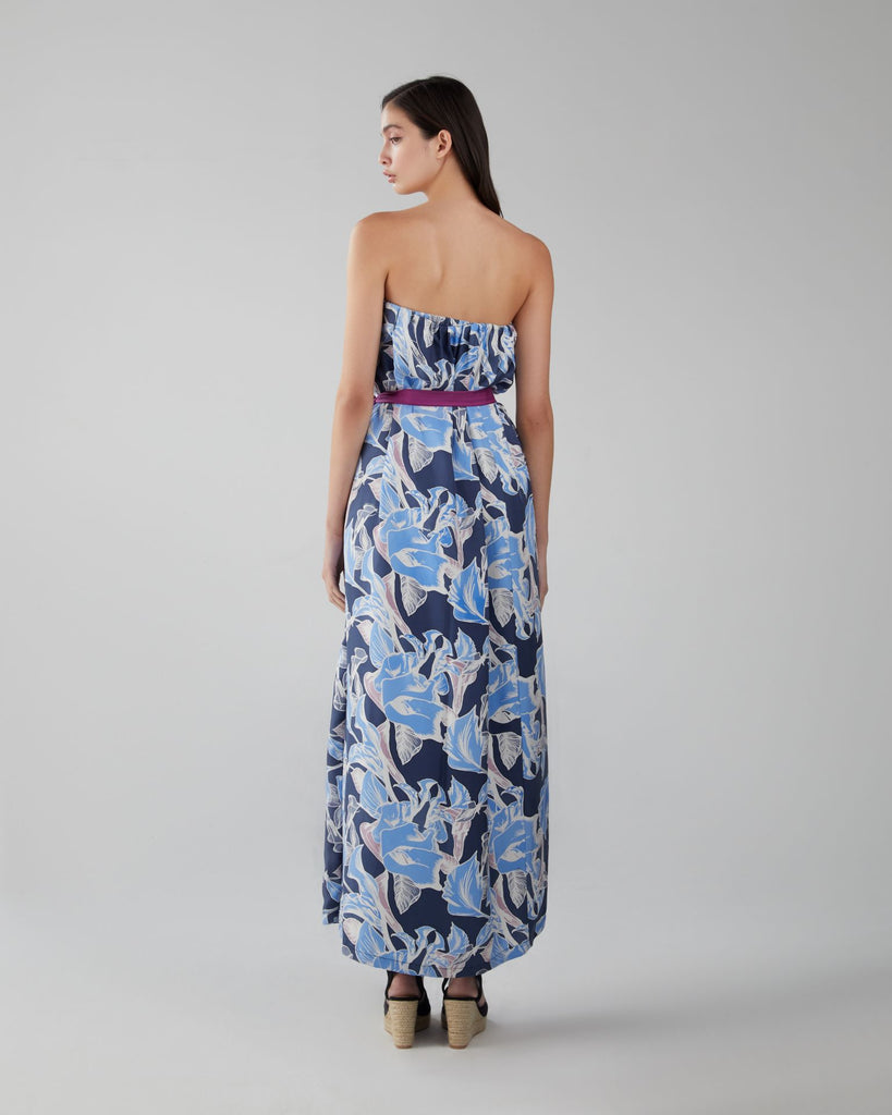 Layla Dress in Rainforest - Orchid