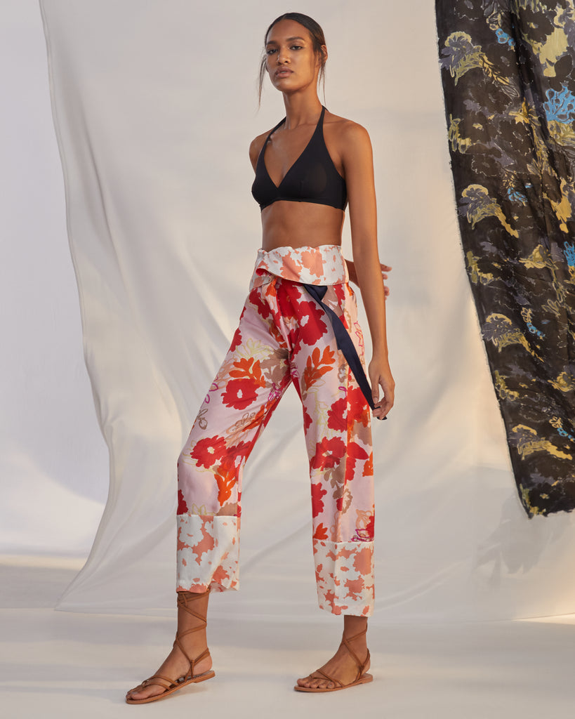 Signature Lay Wrap Pants II in Céne - Rose