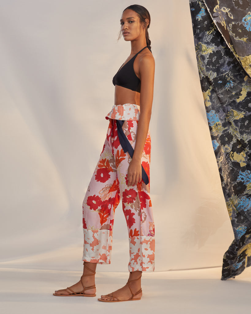 Signature Lay Wrap Pants II in Céne - Rose